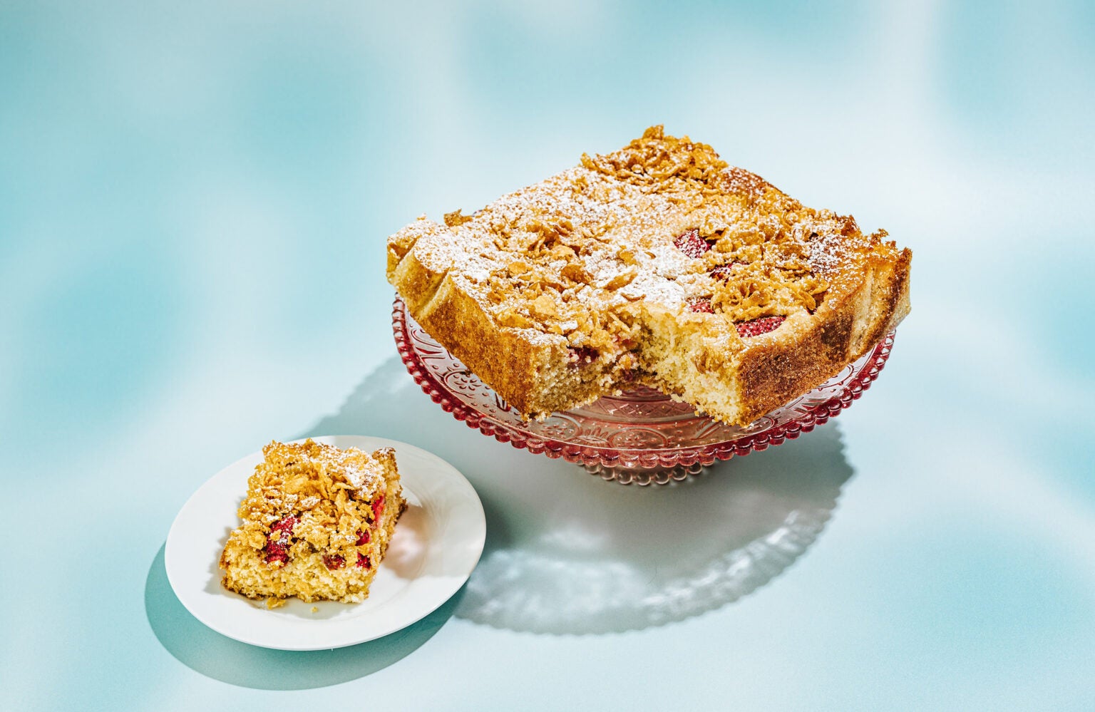 Strawberry Corn Flake Cake Is Part Of A Complete Breakfast Taste