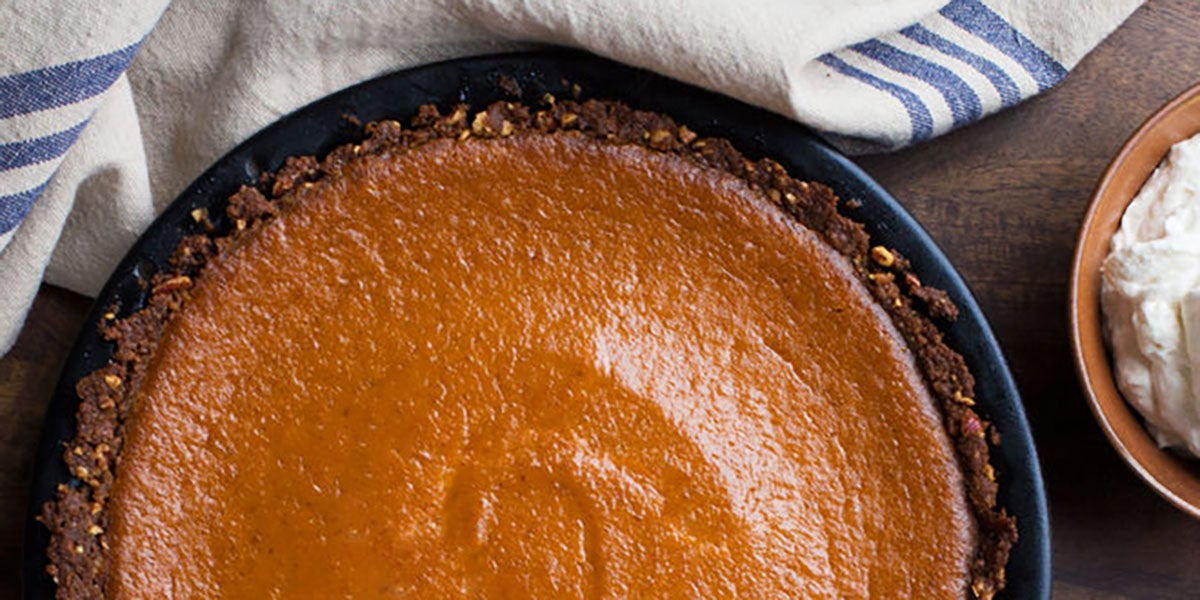 Pumpkin Pie With Gingersnap Crust | TASTE