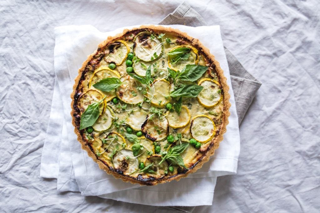Herb-infused Summer Squash Tart | TASTE