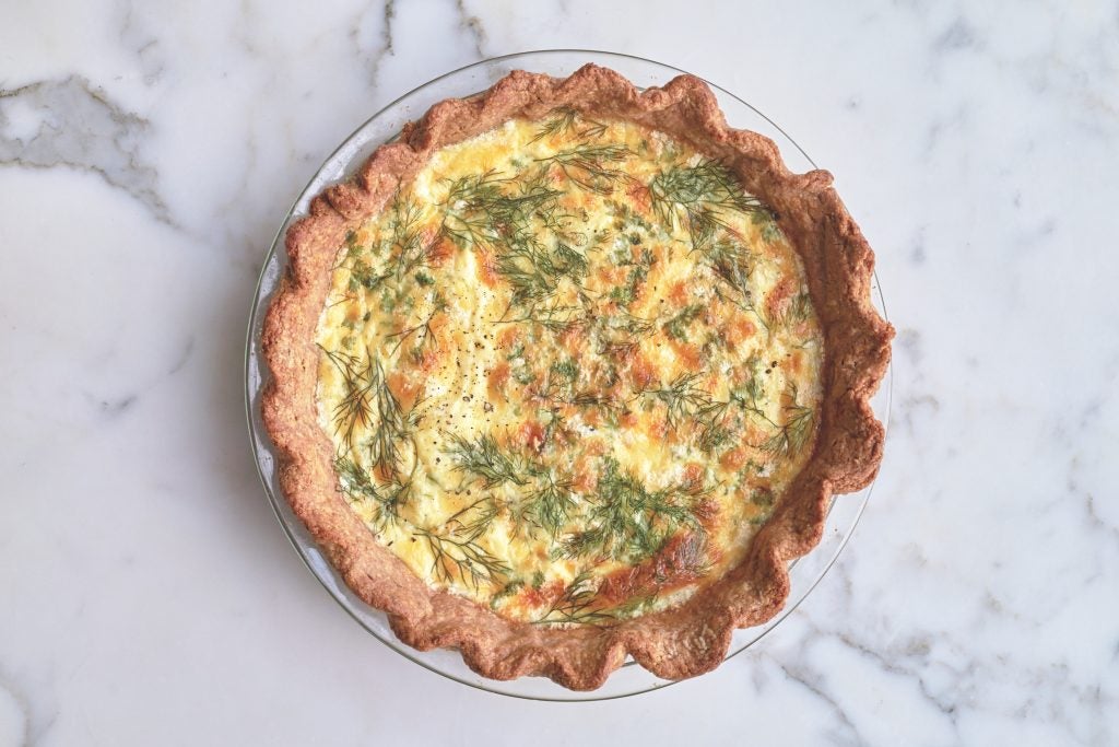 Herb Quiche with Rye Crust TASTE