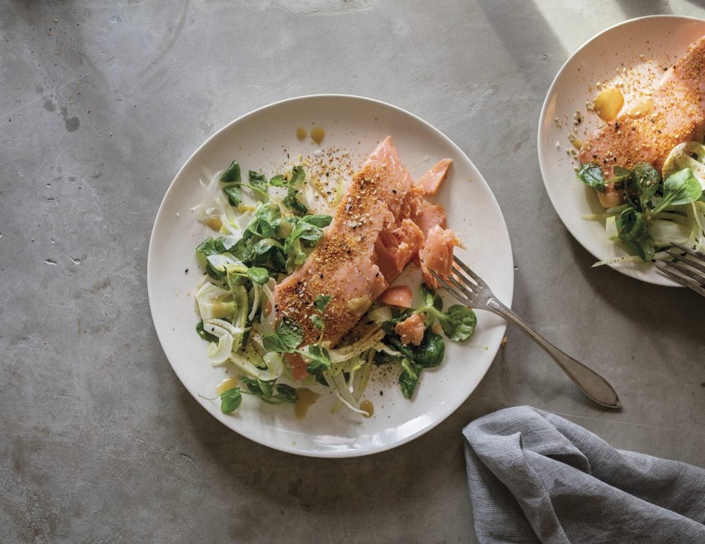 Salmon with MisoFennel Salad TASTE