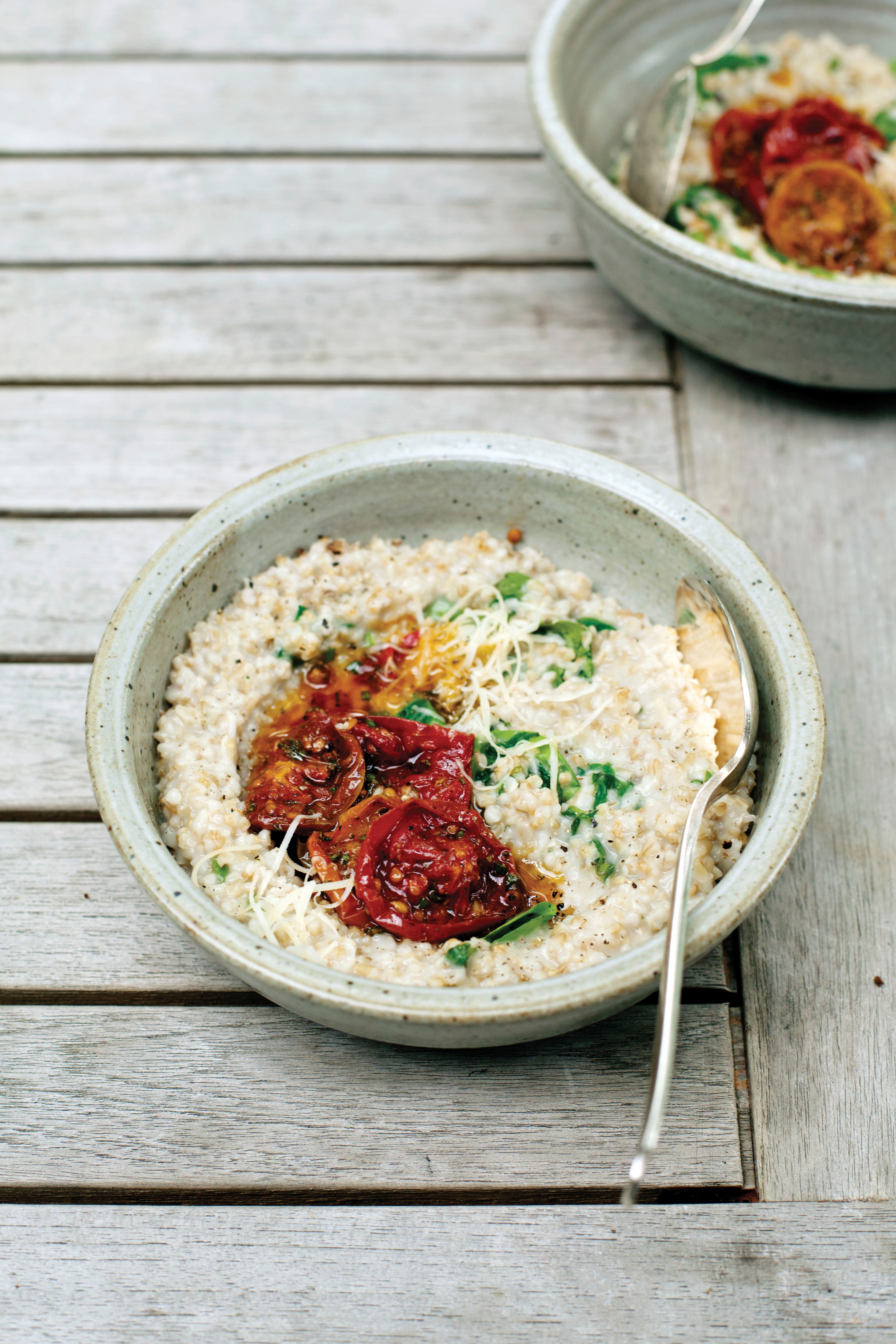 Savory Steel Cut Oats With Cheese And Spinach Taste