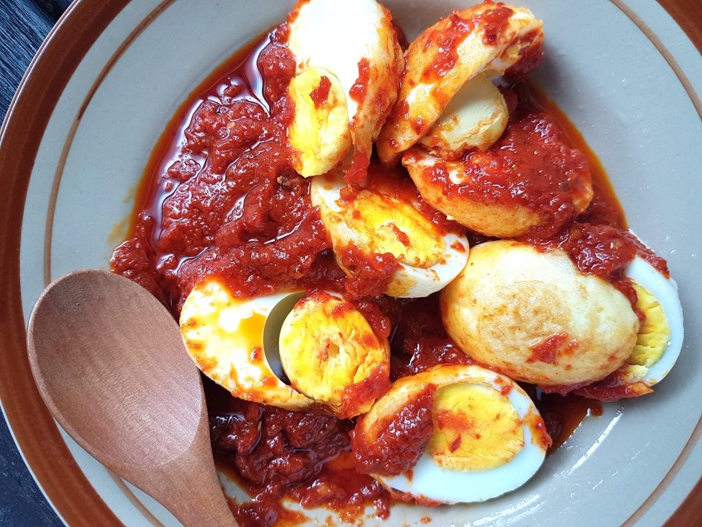 Eggs in Chile Sambal (Sambal Tumis Telur) | TASTE