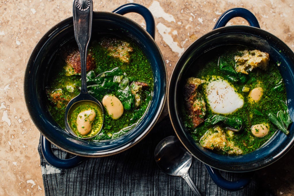Portuguese Bread and Cilantro Soup | TASTE
