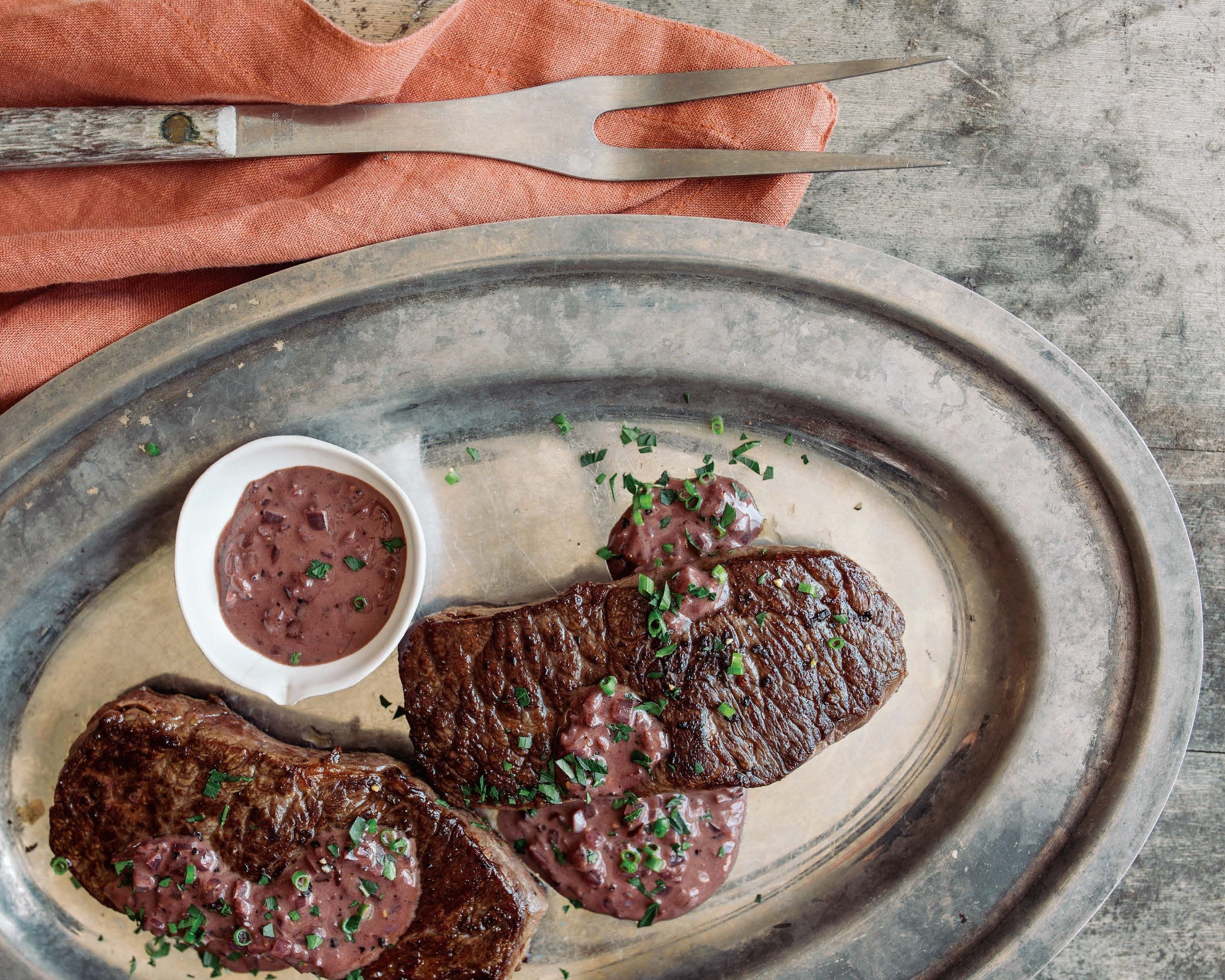 Steak With Red Wine Mustard Sauce | TASTE