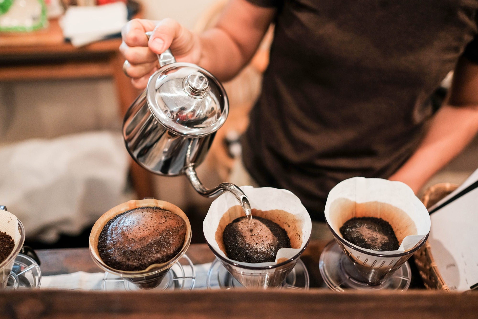 Where did pour over coffee originate