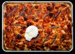 burrata anchovy focaccia bread recipe
