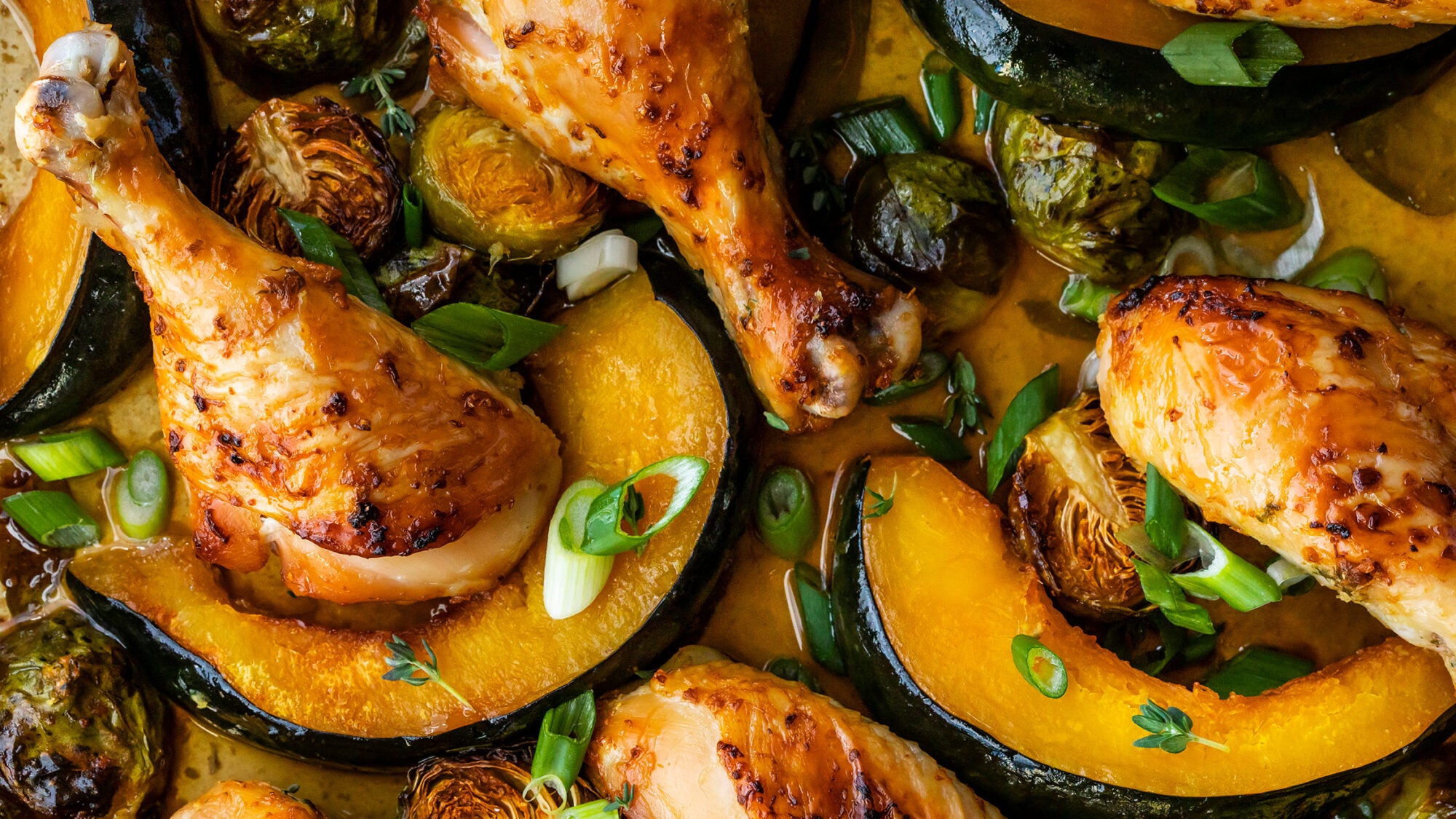 Roasted Chicken Breasts with Potatoes, Squash and Brussels Sprouts Recipe -  Kroger