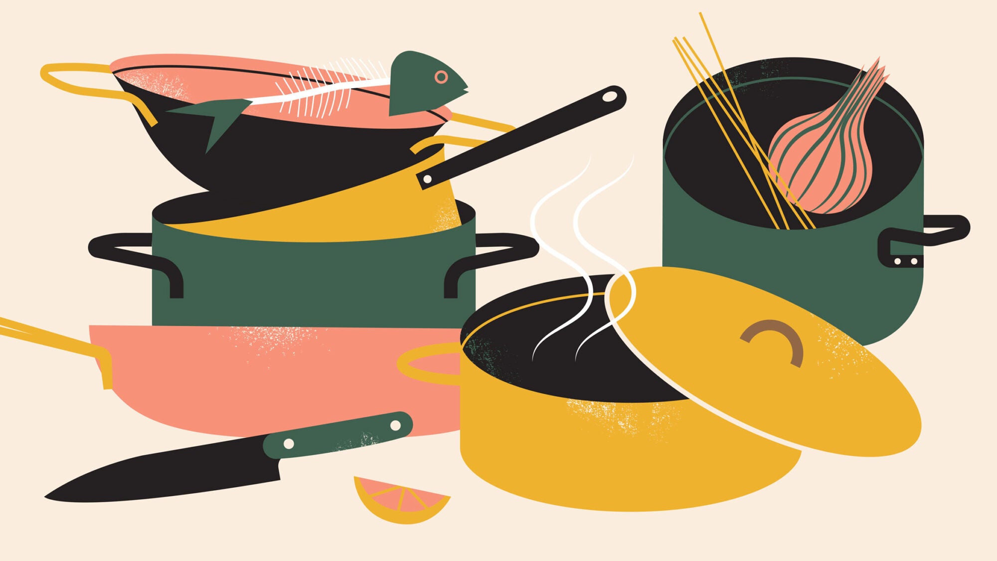 Hot stuff! Vintage 1950s saucepans & kitchenware in popular retro styles -  Click Americana