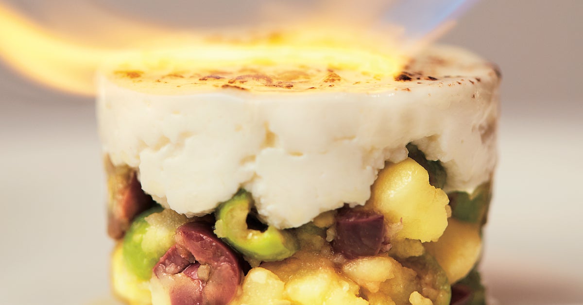 Warm Potato Goat Cheese Parfaits TASTE