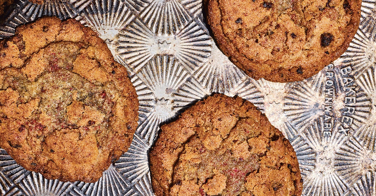 Big Raspberry-Rye Cookies | TASTE