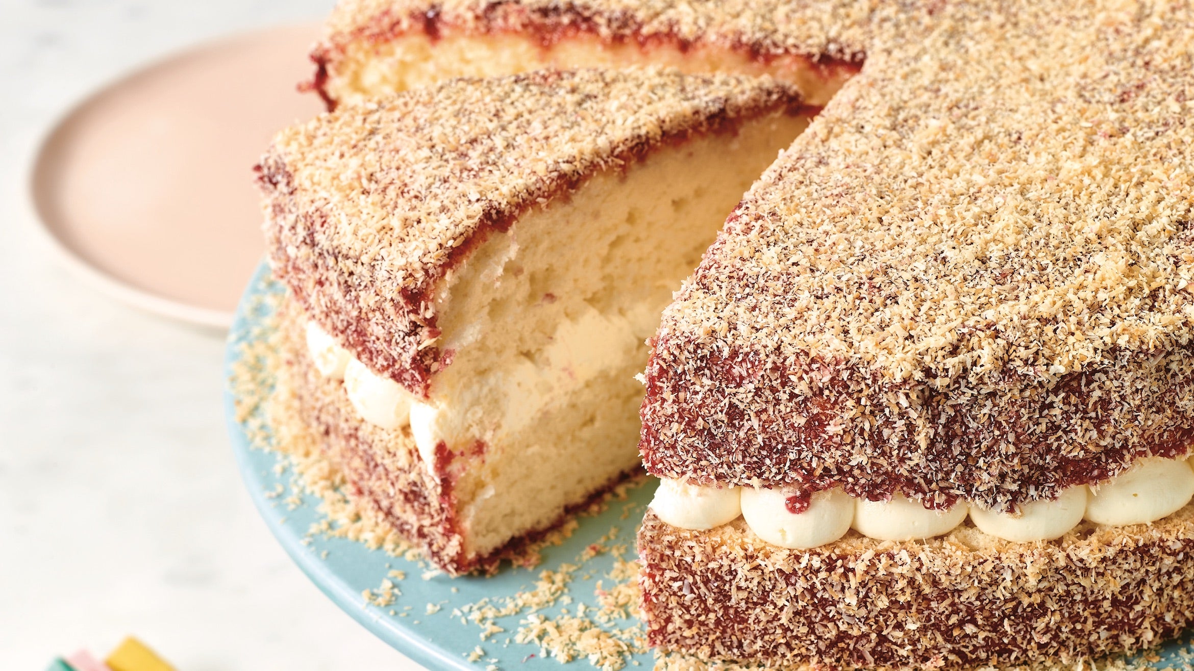 Covered Lamington Cake