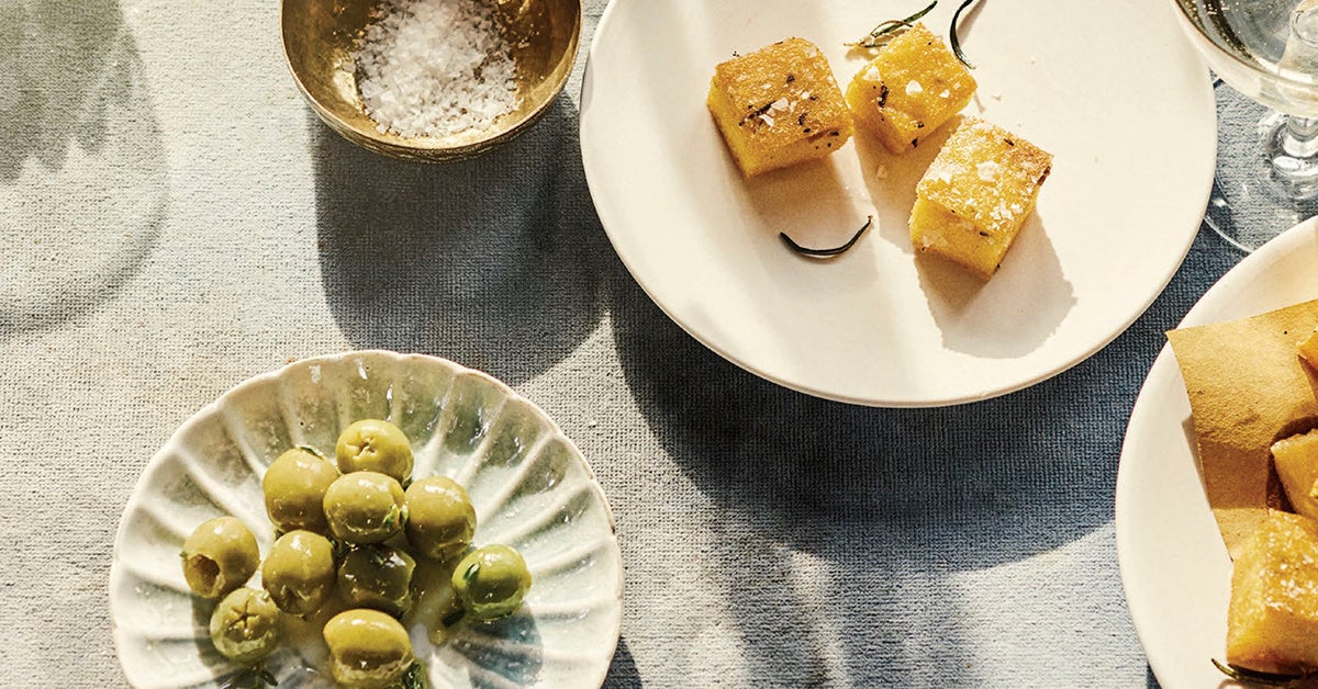 Roasted Cheese Polenta Cubes TASTE