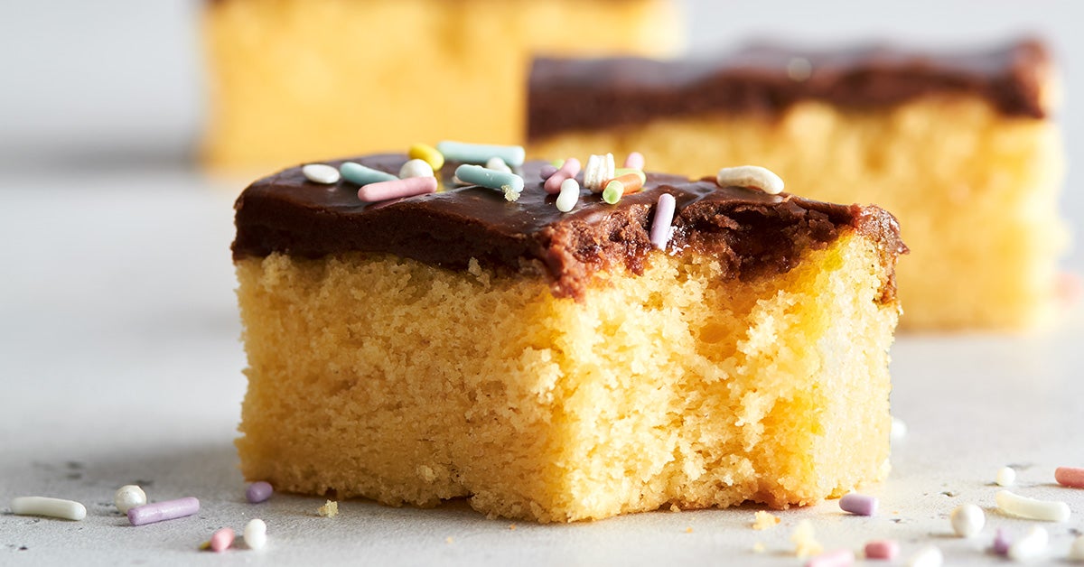 Buttermilk Yellow Cake with Martha’s Chocolate Fudge Icing TASTE
