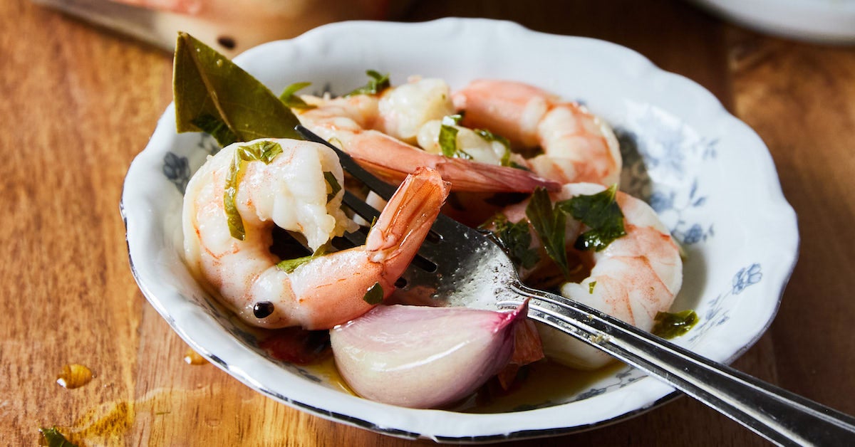 
                            Amethyst’s Quick Pickled Spiced Shrimp | TASTE
                    -image