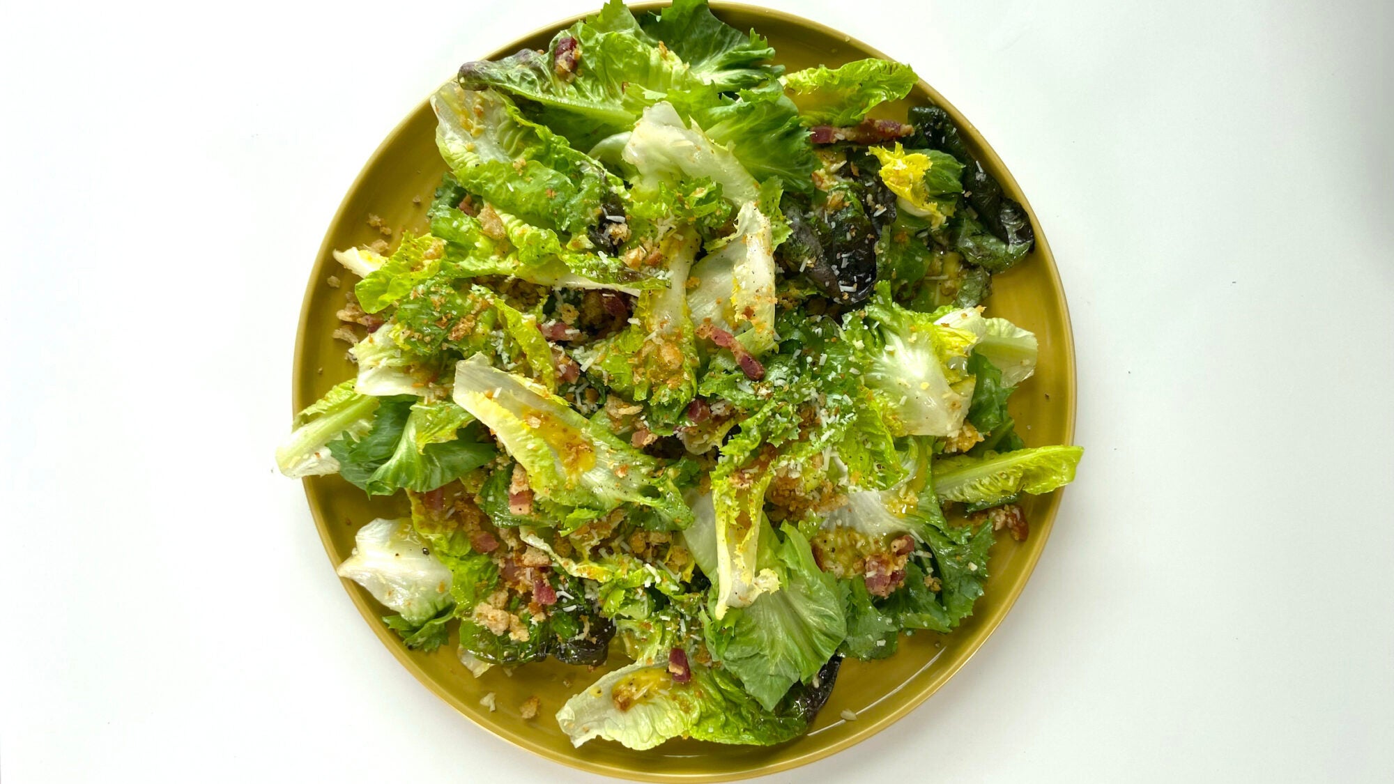 Little Gem Caesar Salad with Panko Breadcrumbs