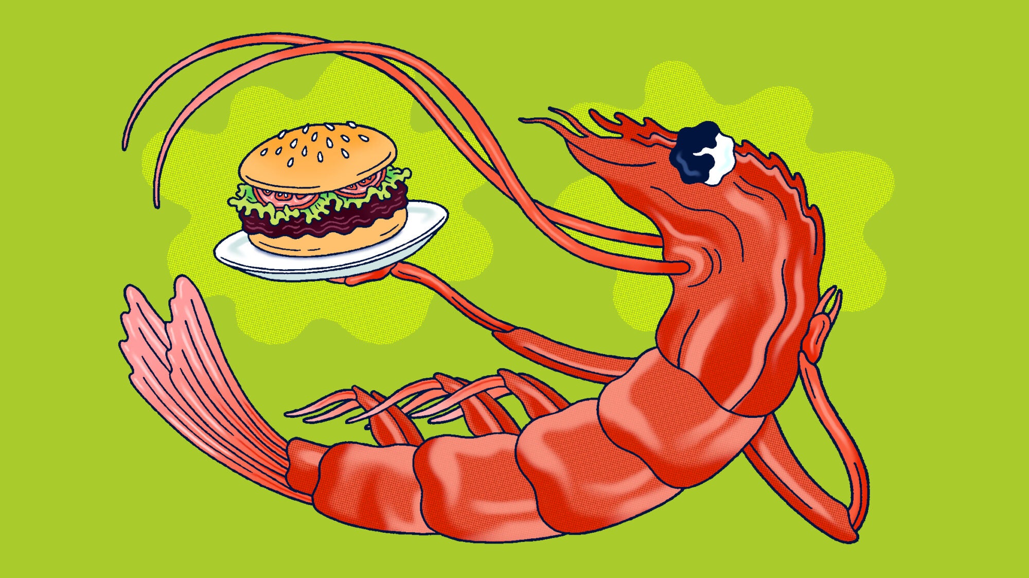 Korean-Style Shrimp Burger