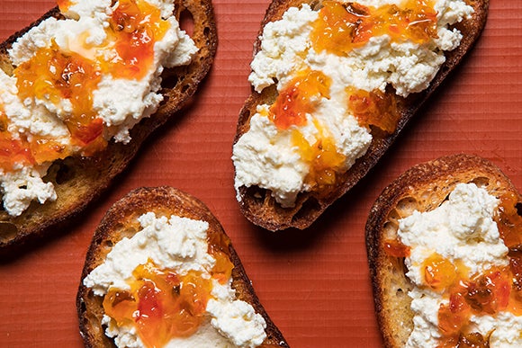 pepper jelly toast