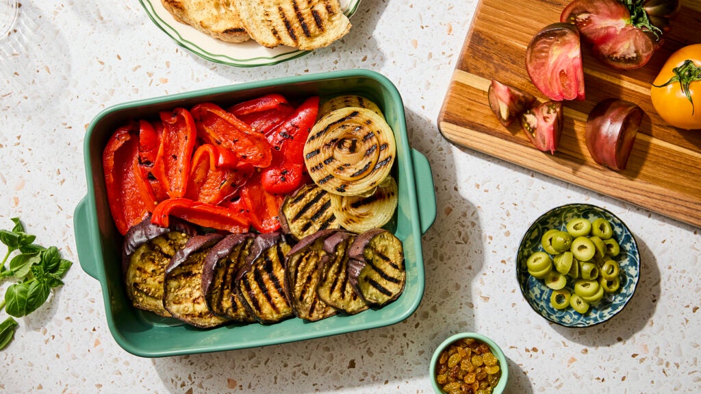 Grilled Eggplant Panzanella